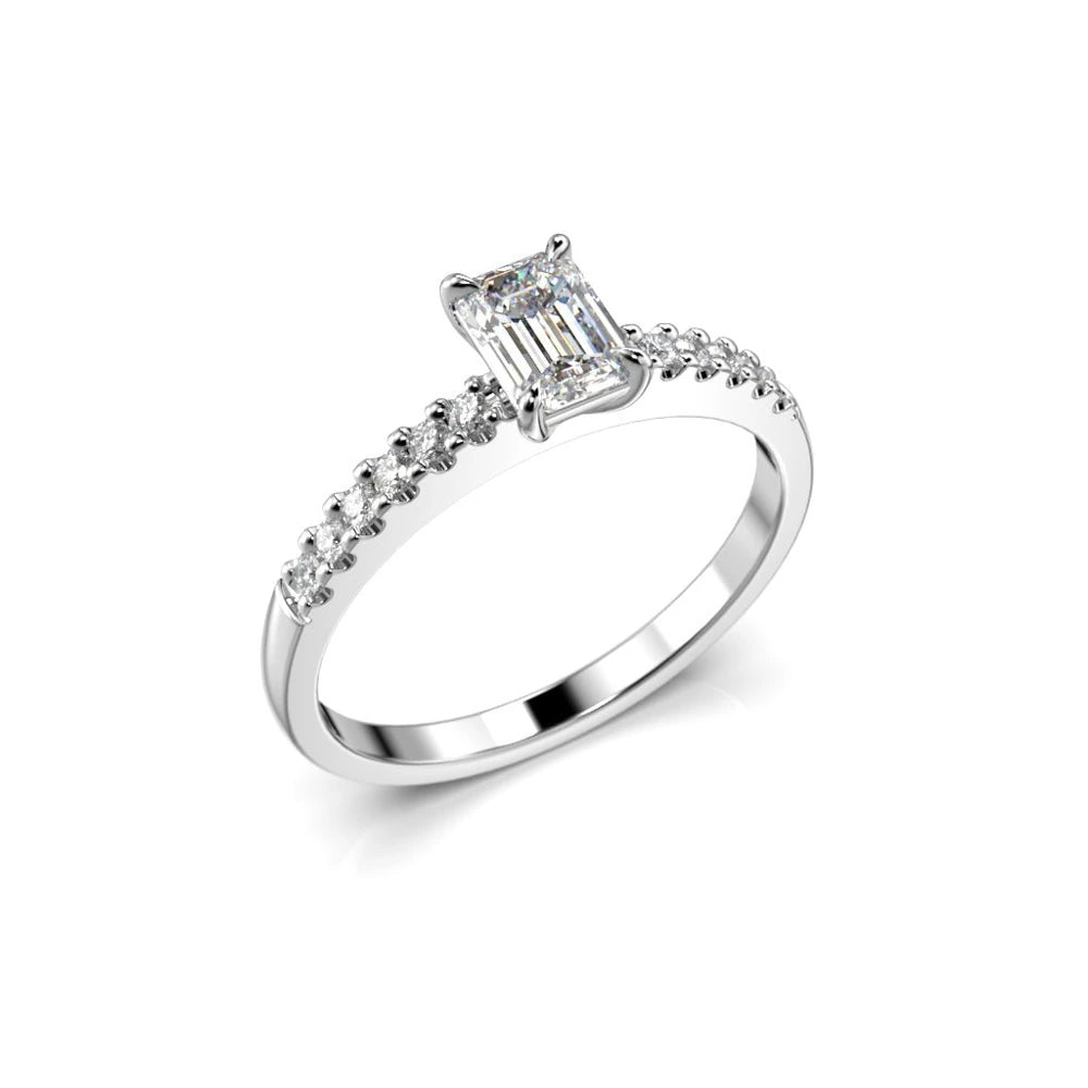 Festive Serena Side 0,62 ct timanttisormus valkokulta