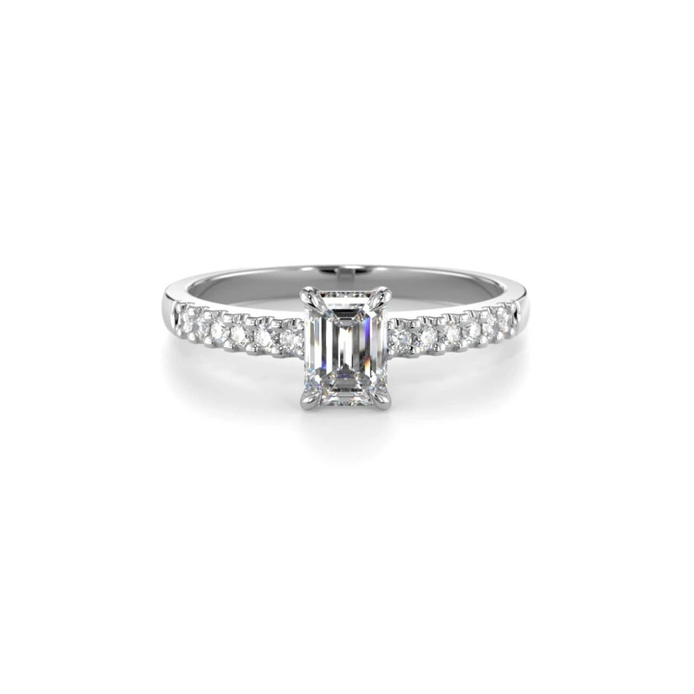 Festive Serena Side 0,62 ct timanttisormus valkokulta – tuotekuva 2