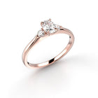 Festive Megan Oval 0,40 ct timanttisormus punakulta