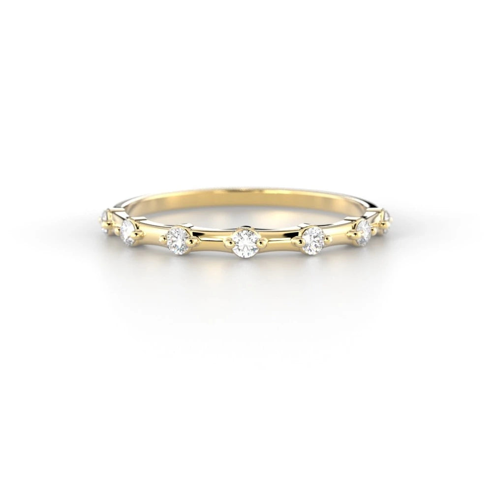 Festive Isla 0,14 ct timanttisormus keltakulta – tuotekuva 2