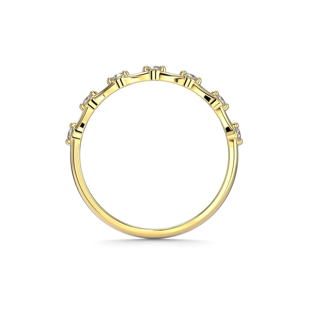 Festive Isla 0,14 ct timanttisormus keltakulta – tuotekuva 3