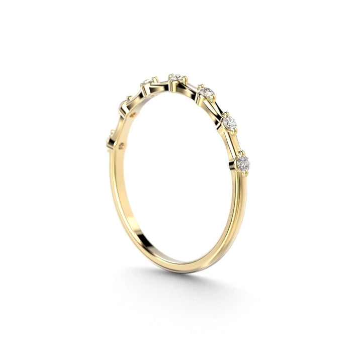 Festive Isla 0,14 ct timanttisormus keltakulta – tuotekuva 4