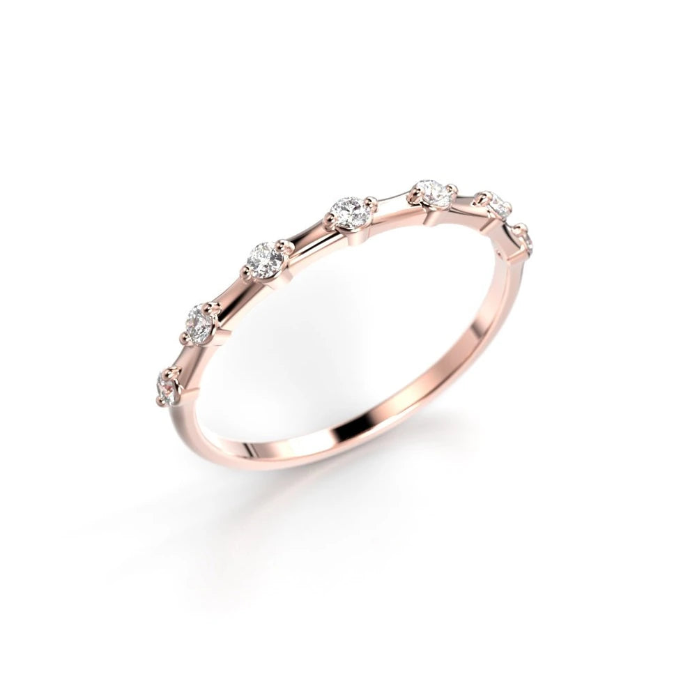 Festive Isla 0,14 ct timanttisormus punakulta