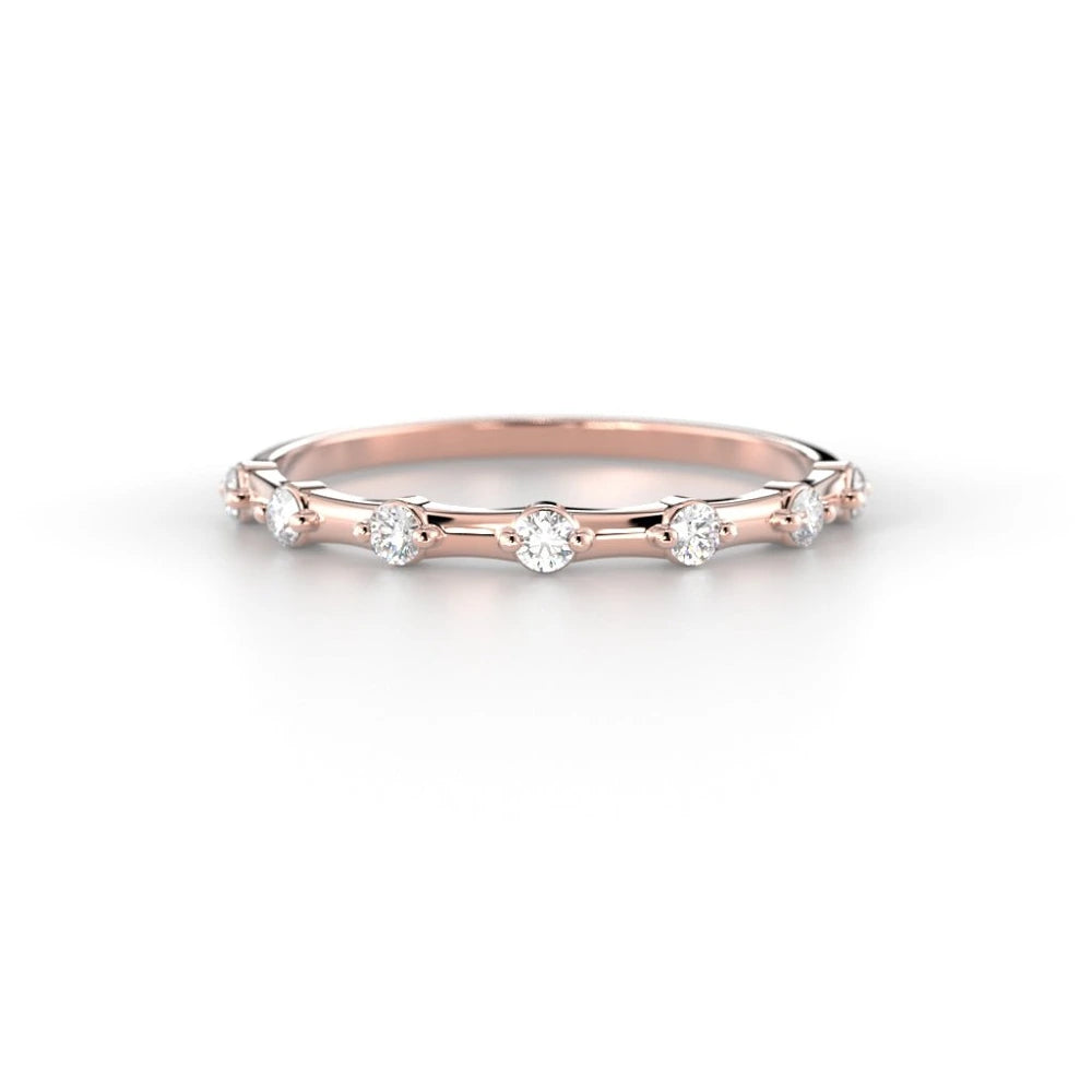 Festive Isla 0,14 ct timanttisormus punakulta – tuotekuva 2