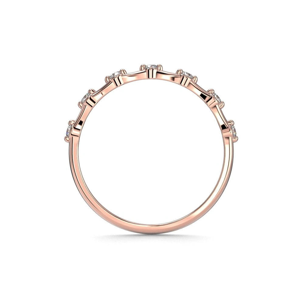 Festive Isla 0,14 ct timanttisormus punakulta – tuotekuva 3