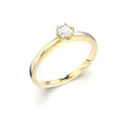 Festive Adele 0,15 ct timanttisormus keltakulta