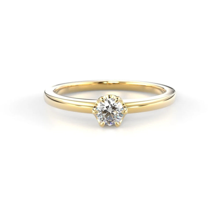 Festive Adele 0,15 ct timanttisormus keltakulta – tuotekuva 2