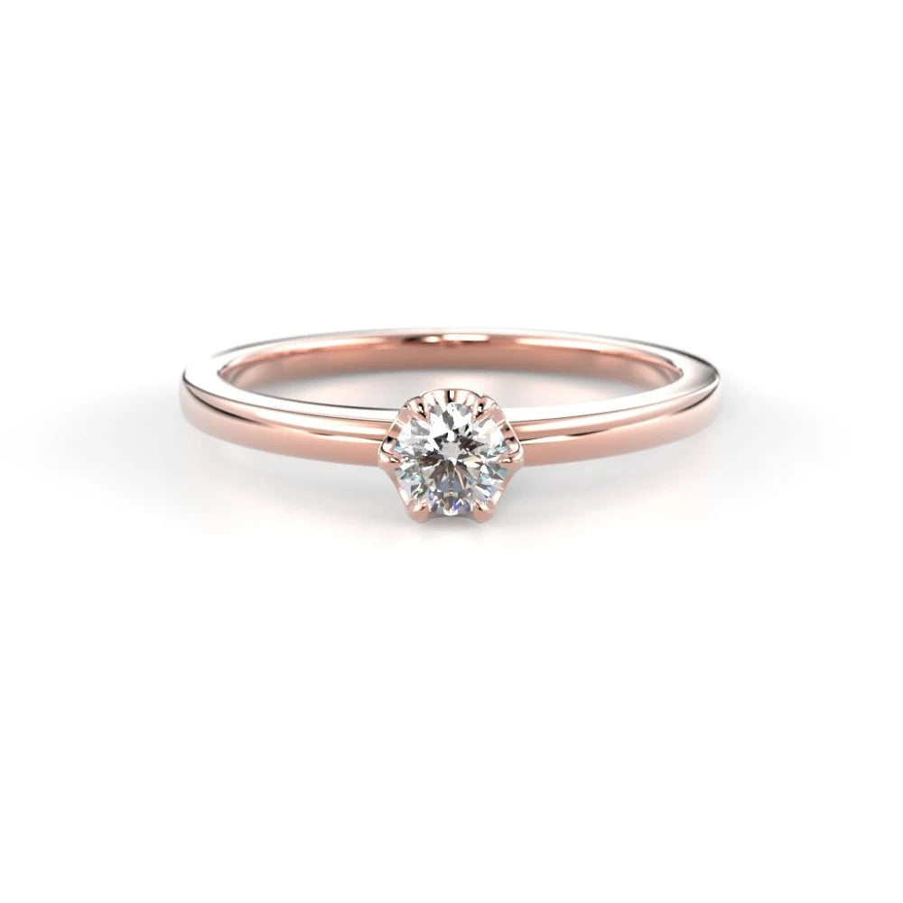 Festive Adele 0,15 ct timanttisormus punakulta – tuotekuva 2