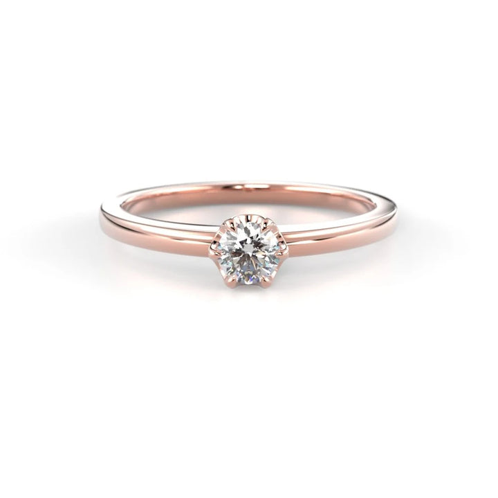 Festive Adele 0,15 ct timanttisormus punakulta – tuotekuva 2