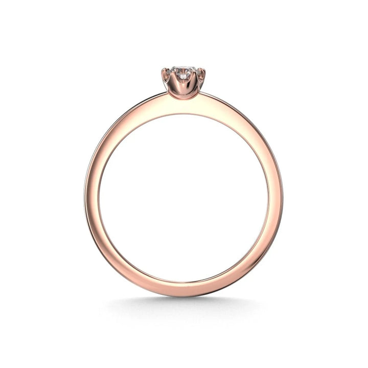 Festive Adele 0,15 ct timanttisormus punakulta – tuotekuva 3