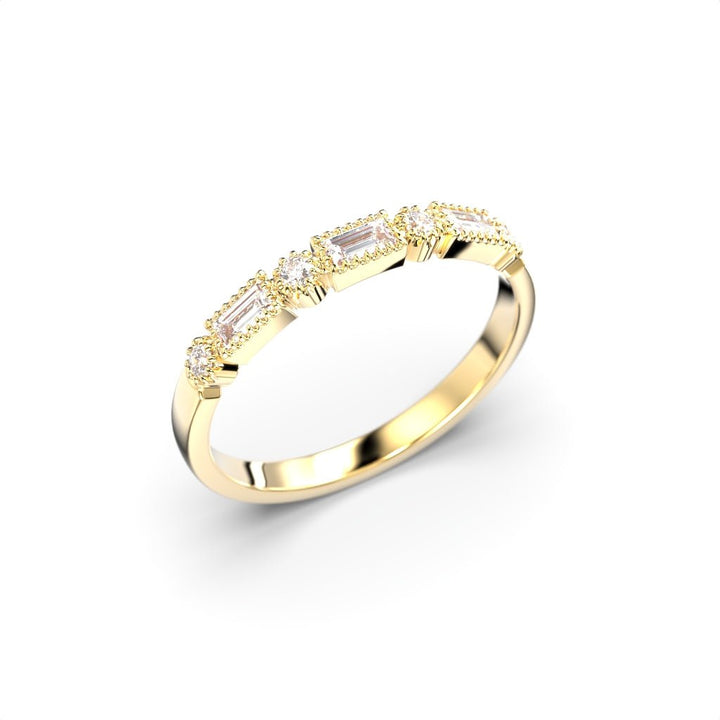 Festive Anna Baguette rivitimanttisormus 0,21 ct keltakulta