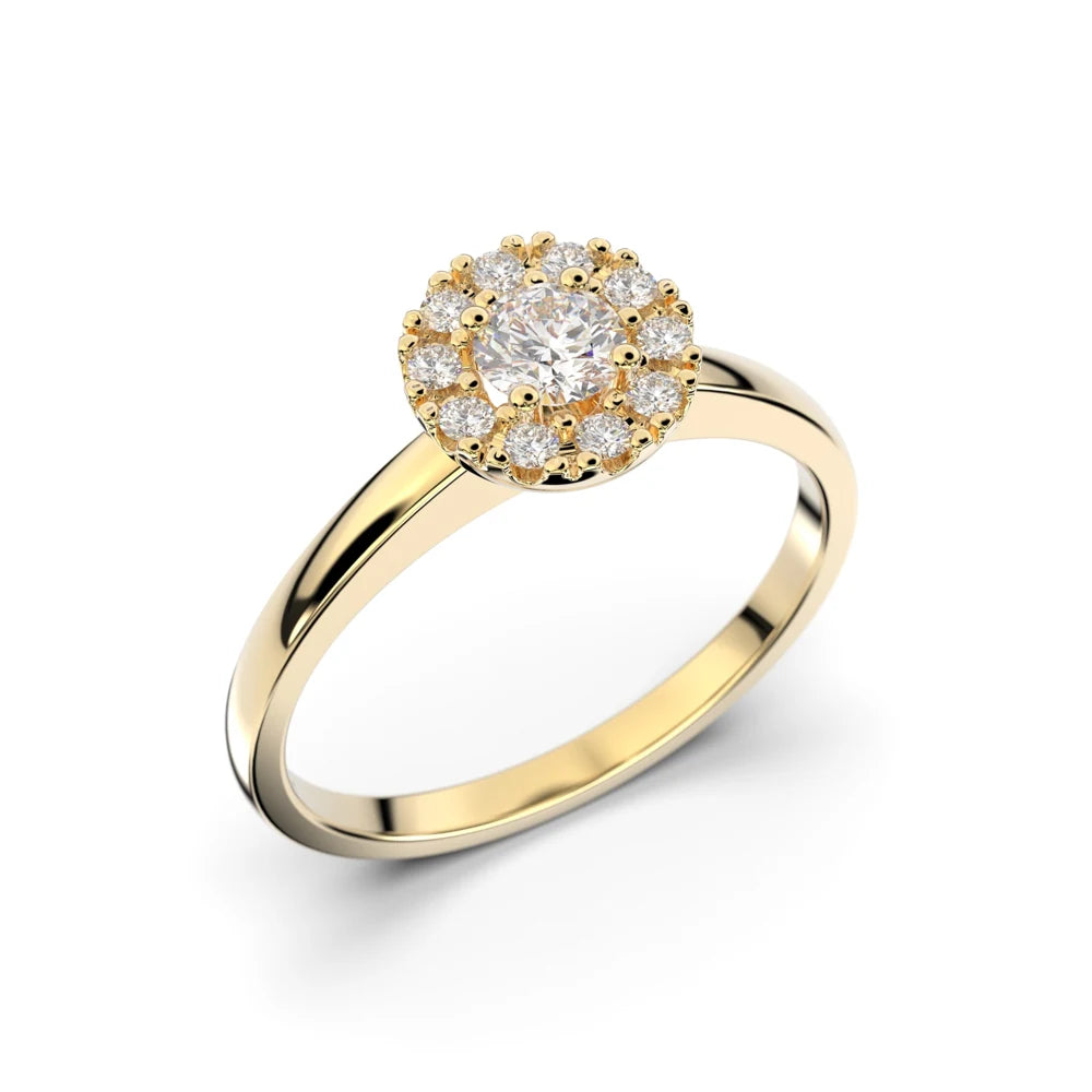 Festive Annabella 0,28 ct timanttisormus keltakulta – tuotekuva 1