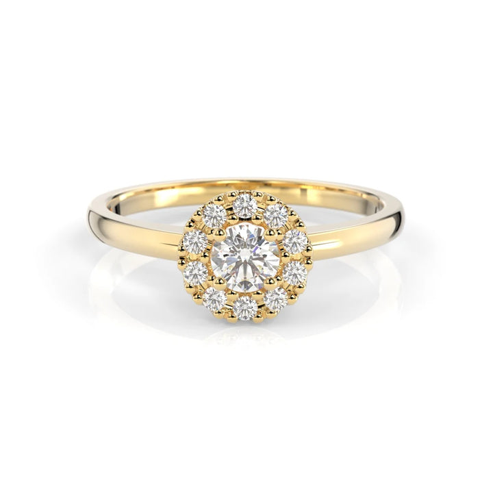 Festive Annabella 0,28 ct timanttisormus keltakulta – tuotekuva 2