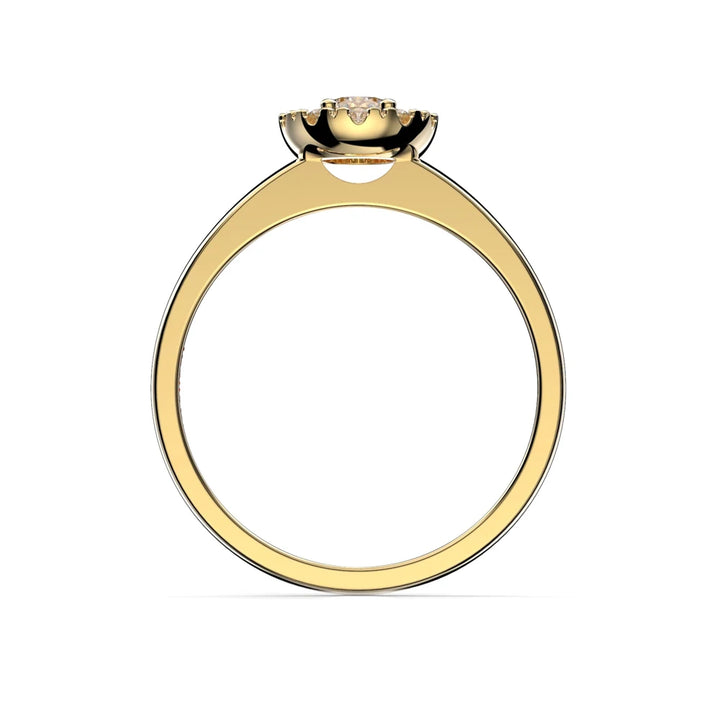 Festive Annabella 0,28 ct timanttisormus keltakulta – tuotekuva 3