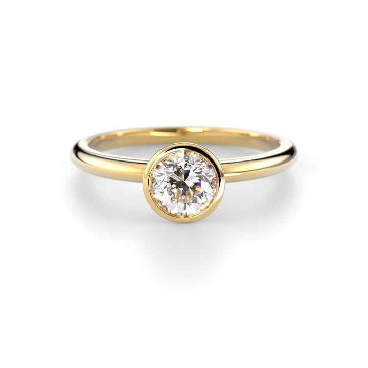 Festive Auréa Bezel 0,3–0,5 ct timanttisormus keltakulta 741 – tuotekuva 6