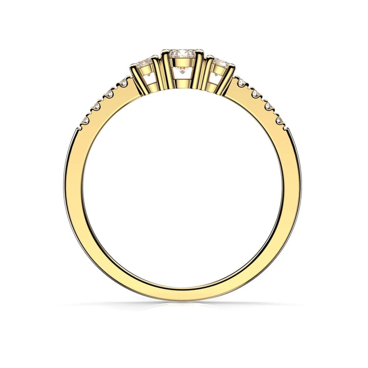 Festive Aurora 0,33 ct timanttisormus keltakulta – tuotekuva 4