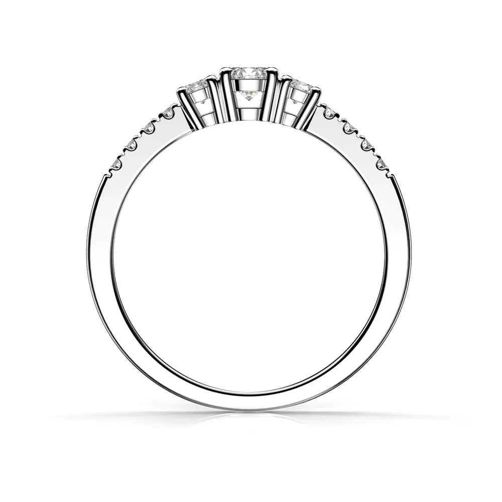 Festive Aurora 0,33 ct timanttisormus valkokulta – tuotekuva 4