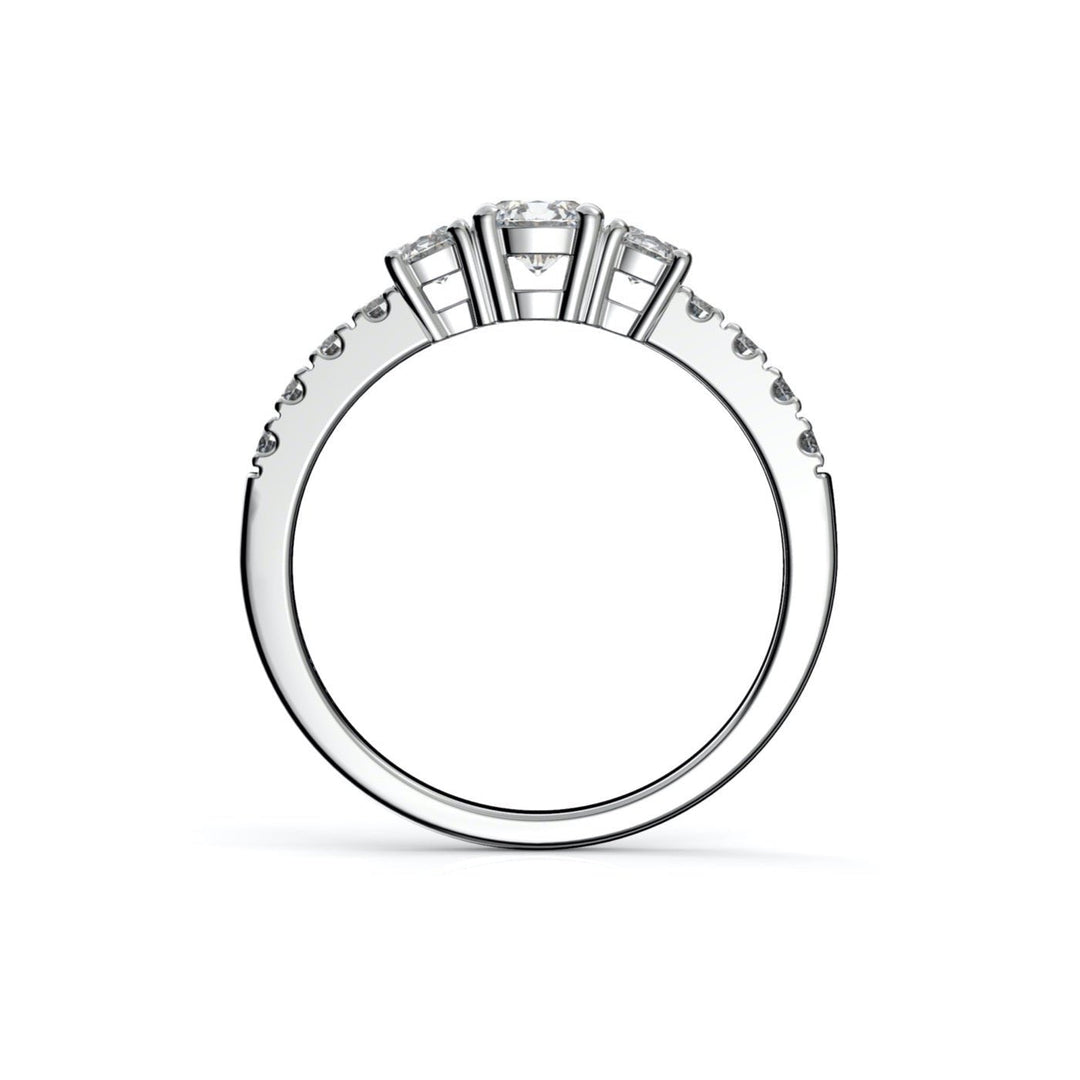 Timanttisormus Aurora 0,66 ct - 14k valkokulta