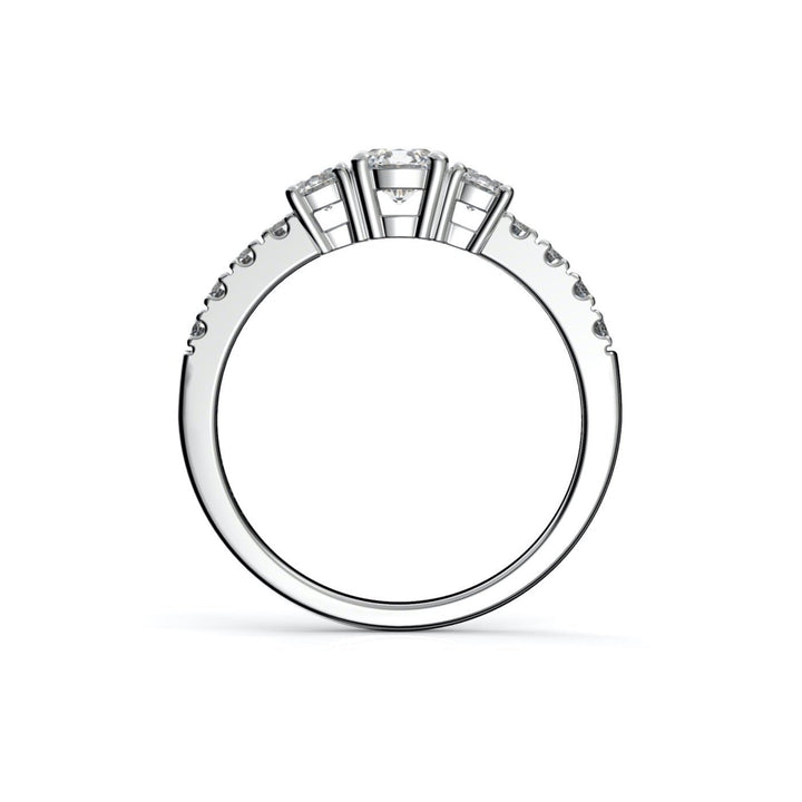 Timanttisormus Aurora 0,66 ct - 14k valkokulta