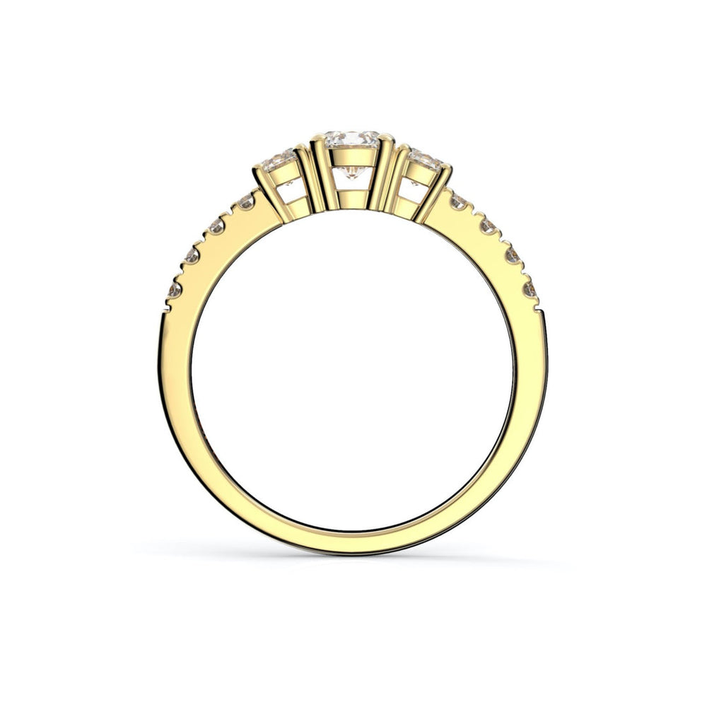 Festive Aurora Timanttisormus 0,66 ct Keltakulta 14K Festive