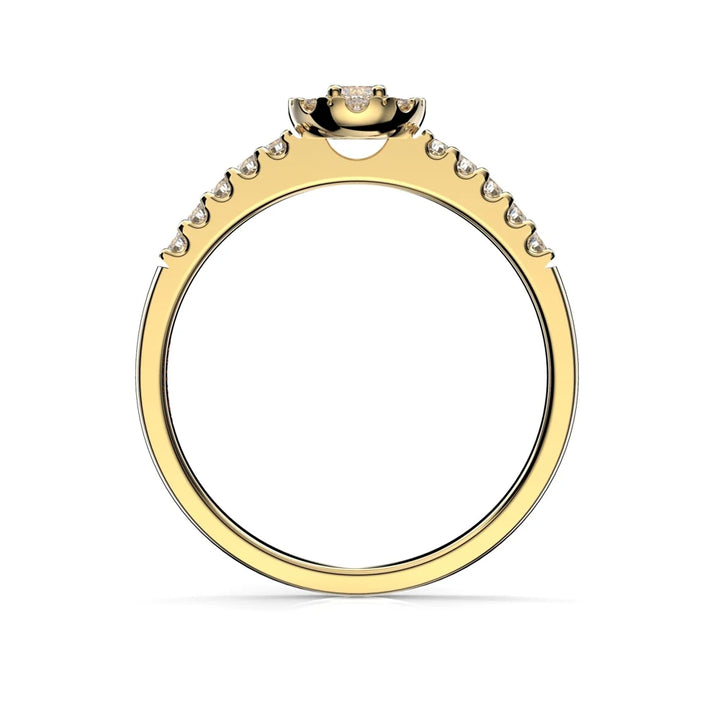 Festive Bella 0,25 ct timanttisormus keltakulta – tuotekuva 4