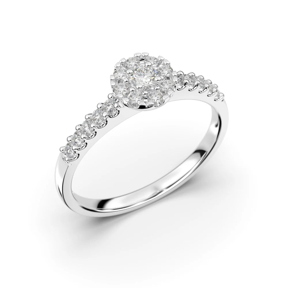 Festive Bella 0,25 ct timanttisormus valkokulta – tuotekuva 1