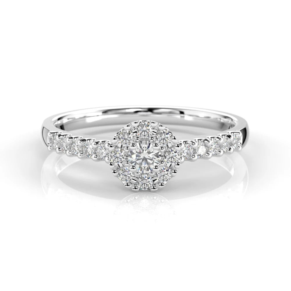 Festive Bella 0,25 ct timanttisormus valkokulta – tuotekuva 3