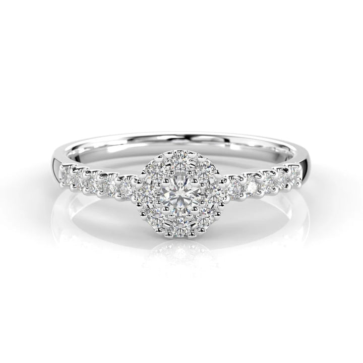 Festive Bella 0,25 ct timanttisormus valkokulta – tuotekuva 3