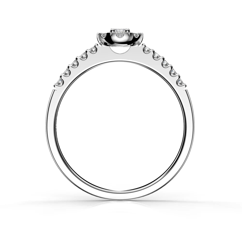 Festive Bella 0,25 ct timanttisormus valkokulta – tuotekuva 4