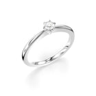 Festive Classic 23 0,10 ct timanttisormus valkokulta