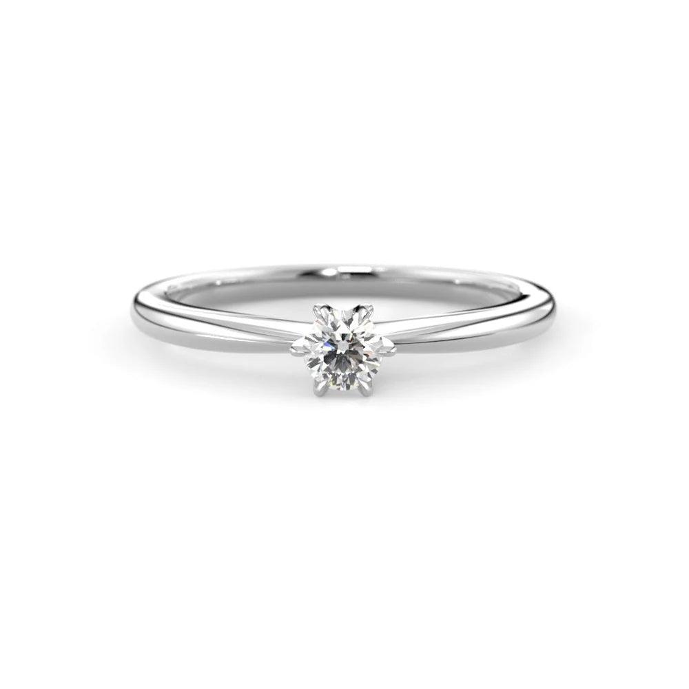 Festive Classic 23 0,10 ct timanttisormus valkokulta – tuotekuva 2