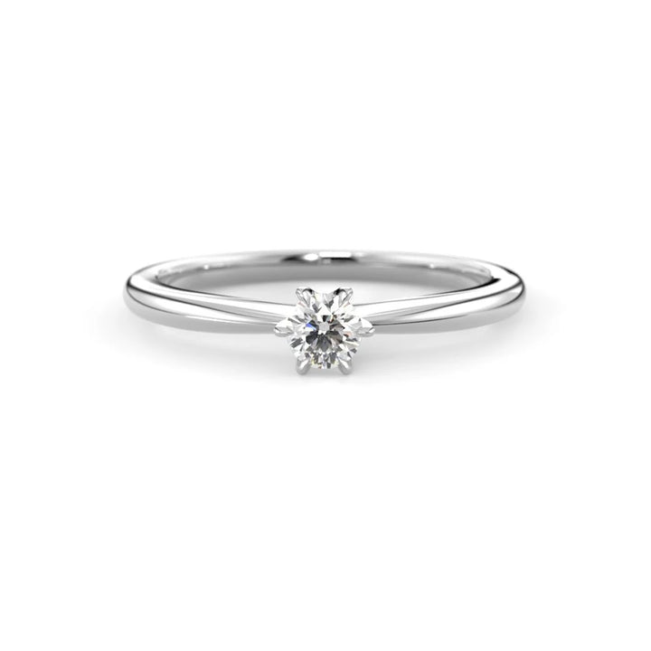 Festive Classic 23 0,10 ct timanttisormus valkokulta – tuotekuva 2