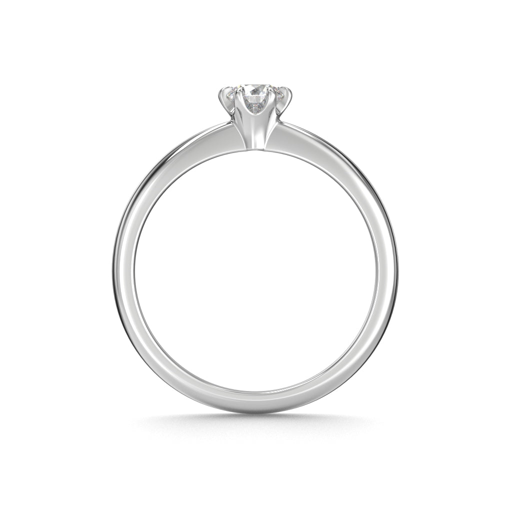 Timanttisormus Classic 23 0,30 ct - 14k valkokulta
