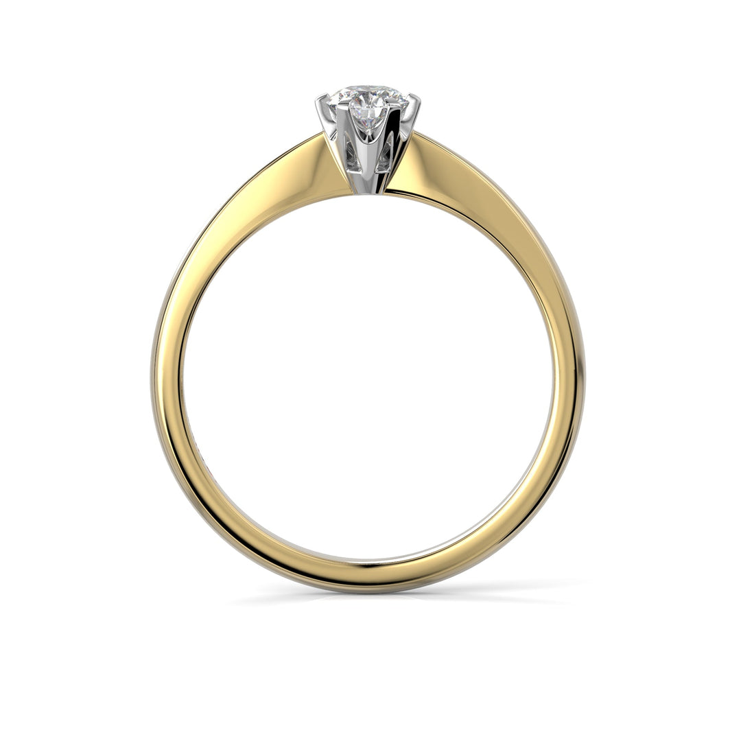 Timanttisormus Classic 0,20 ct - 14k kelta ja valkokulta