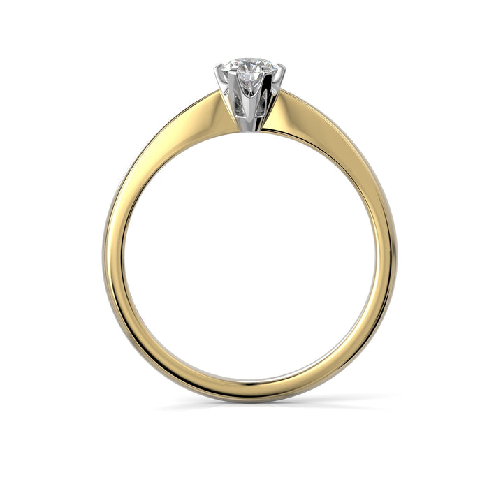 Timanttisormus Classic 0,20 ct - 14k kelta ja valkokulta