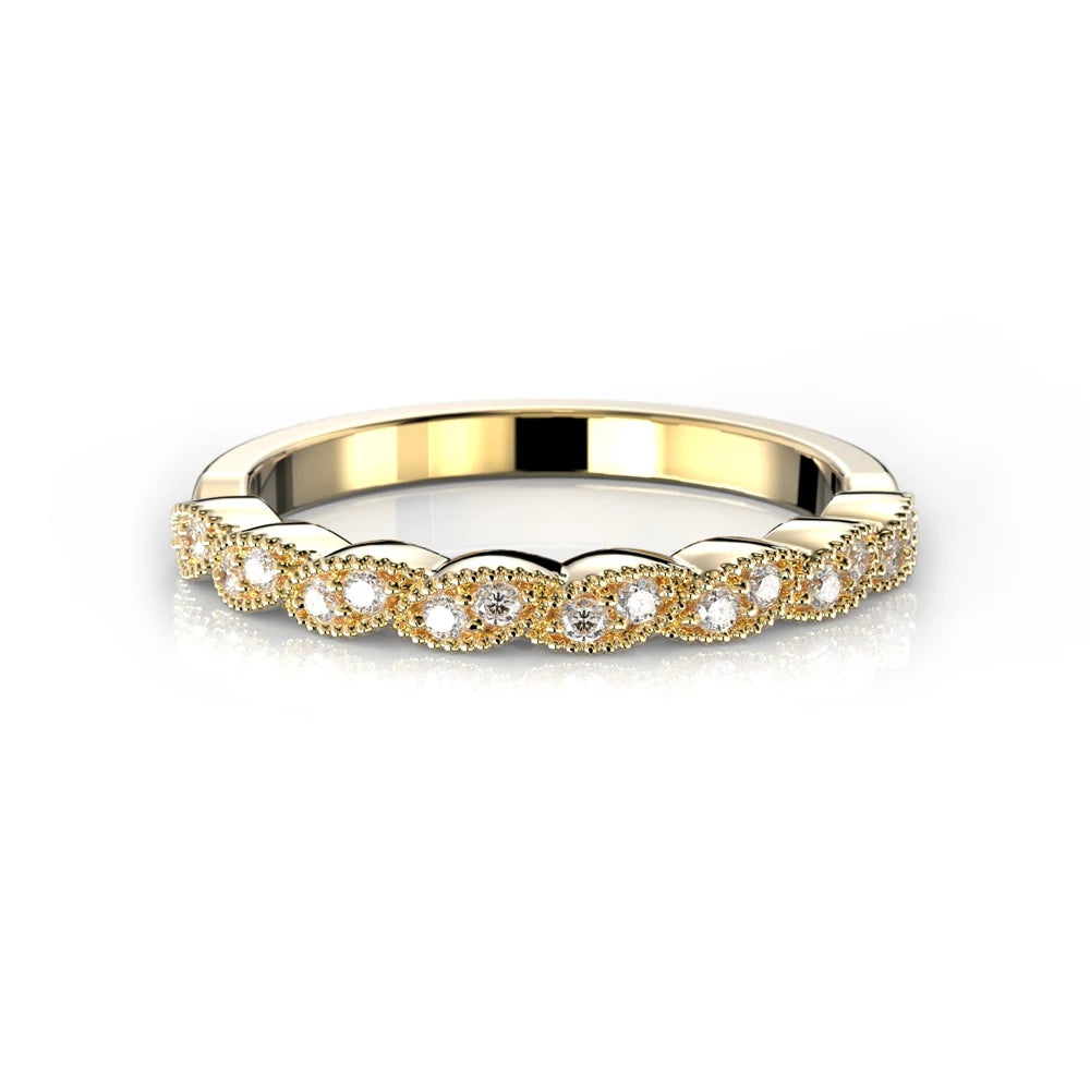 Festive Elsie 0,16 ct timanttisormus keltakulta – tuotekuva 2