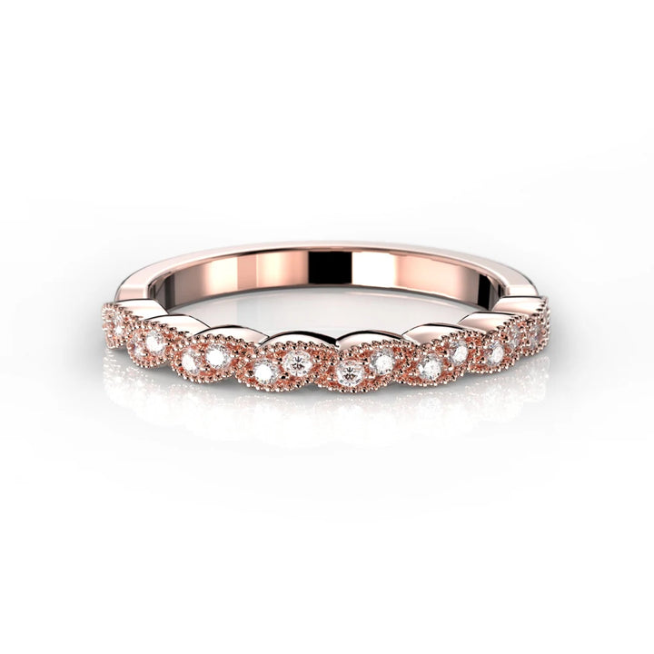 Festive Elsie 0,16 ct timanttisormus punakulta – tuotekuva 2