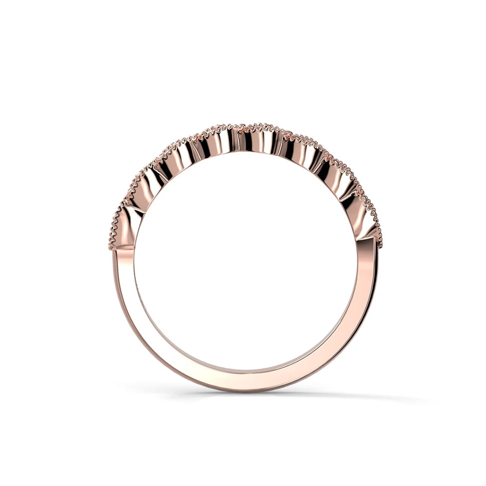 Festive Elsie 0,16 ct timanttisormus punakulta – tuotekuva 3