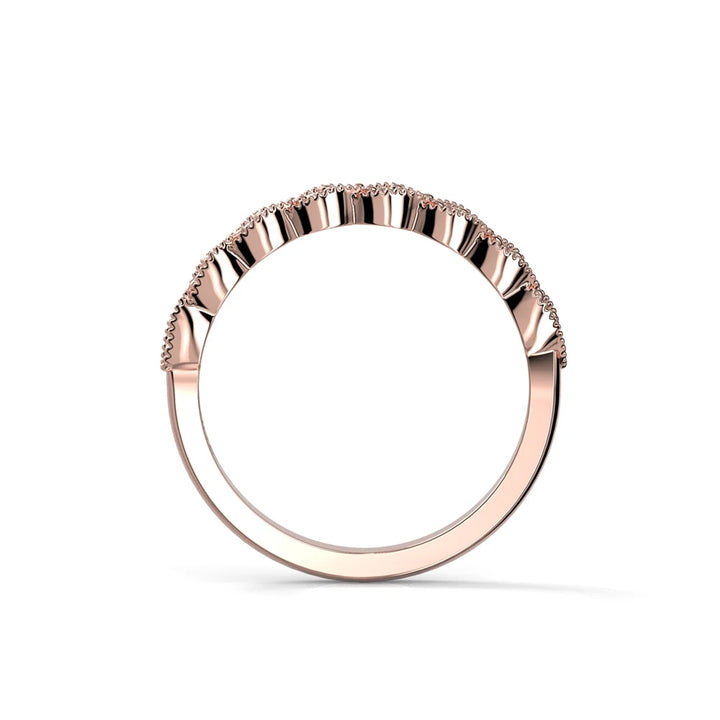 Festive Elsie 0,16 ct timanttisormus punakulta – tuotekuva 3