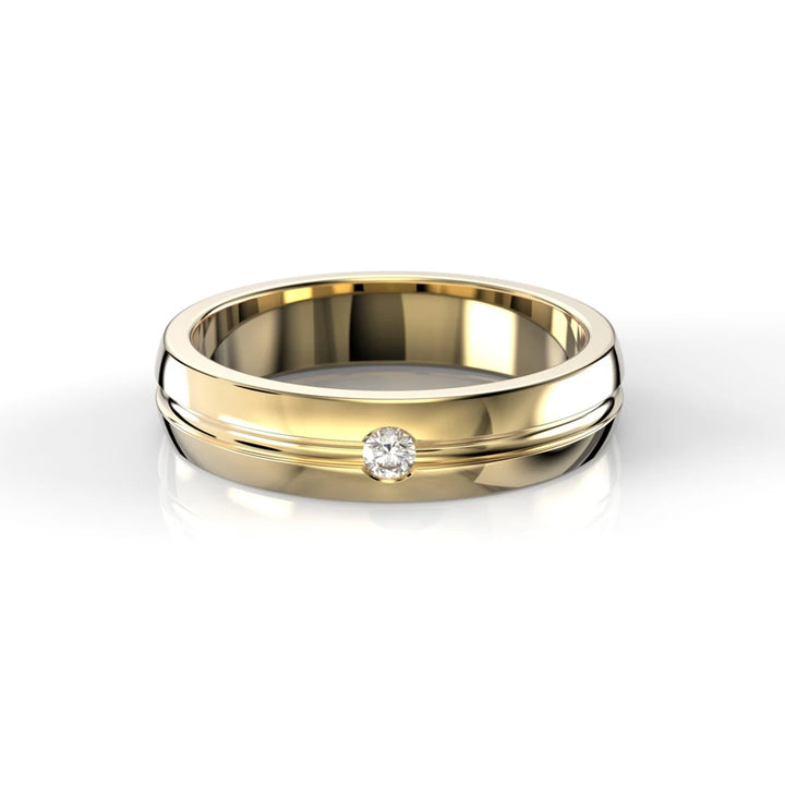 Festive Emmett 0,05 ct timanttisormus keltakulta – tuotekuva 2