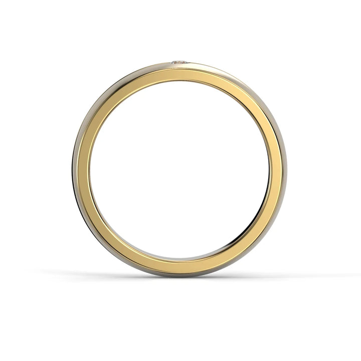 Festive Emmett 0,05 ct timanttisormus keltakulta – tuotekuva 3