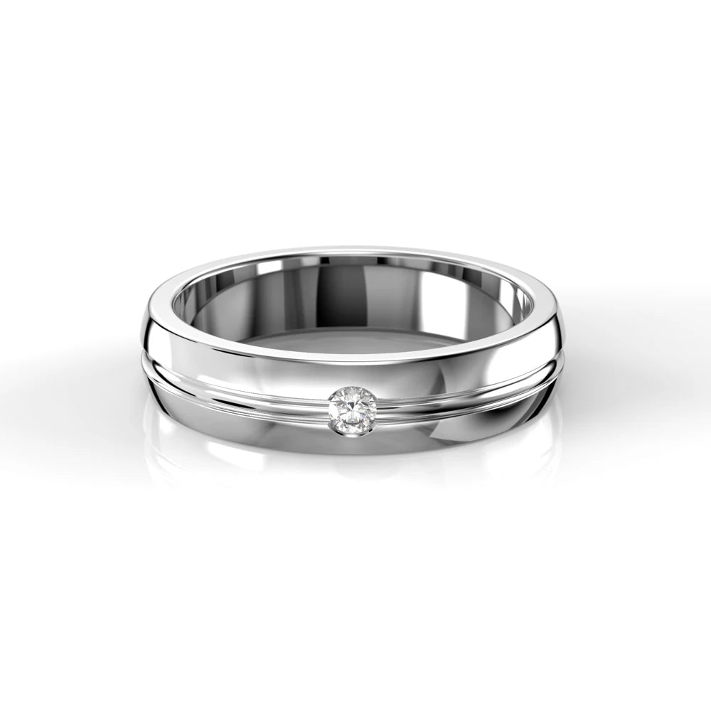 Festive Emmett 0,05 ct timanttisormus valkokulta – tuotekuva 2