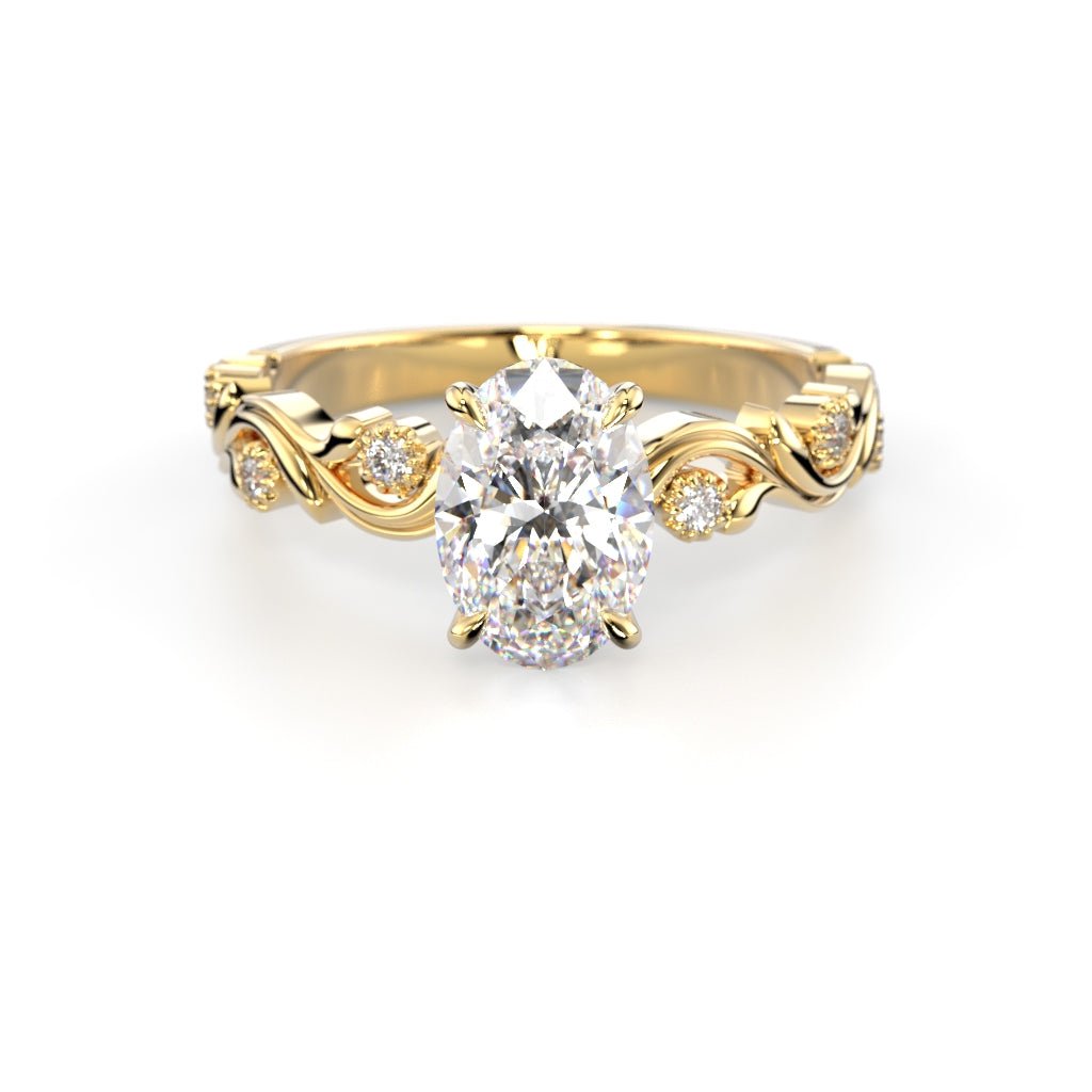 Feeniks Lux Oval 1,06ct - 14k keltakulta