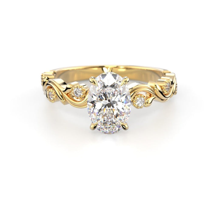 Feeniks Lux Oval 1,06ct - 14k keltakulta