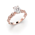 Festive Feeniks Lux Oval 1,06 ct timanttisormus punakulta