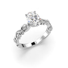 Festive Feeniks Lux Oval 1,06 ct timanttisormus valkokulta