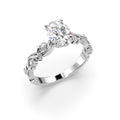 Festive Feeniks Lux Oval 1,06 ct timanttisormus valkokulta
