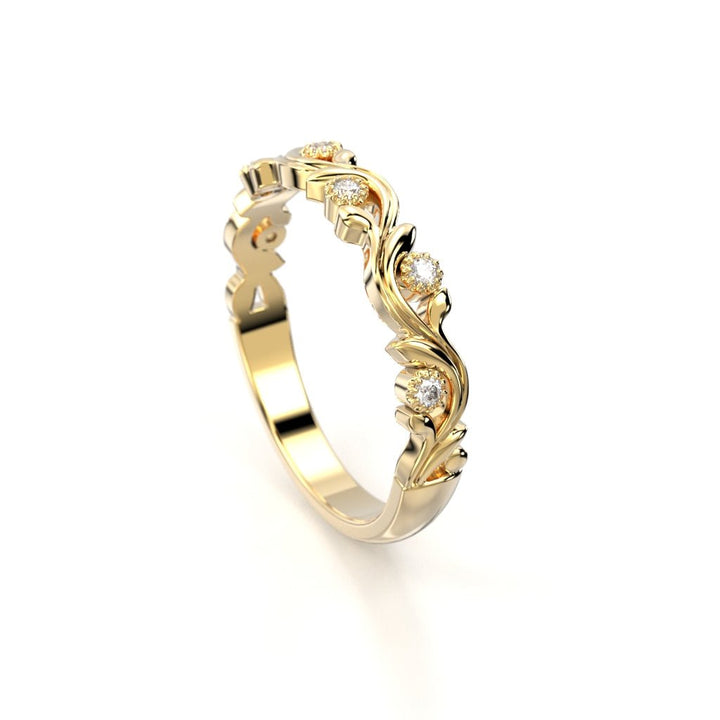 Timanttisormus Feeniks Siro 0,06 ct - 14k keltakulta