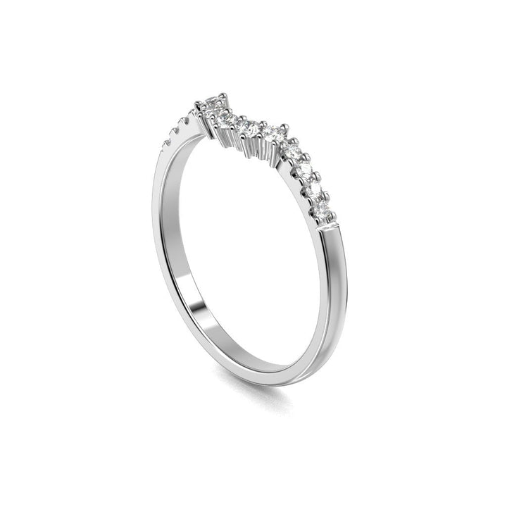Fiona Side 0,18 ct - 14k valkokulta