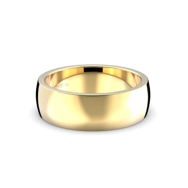 Festive Firenze Heavy kihlasormus 7,0 mm keltakulta